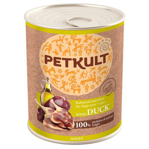 Petkult Dog konzerva Adult Duck 800g