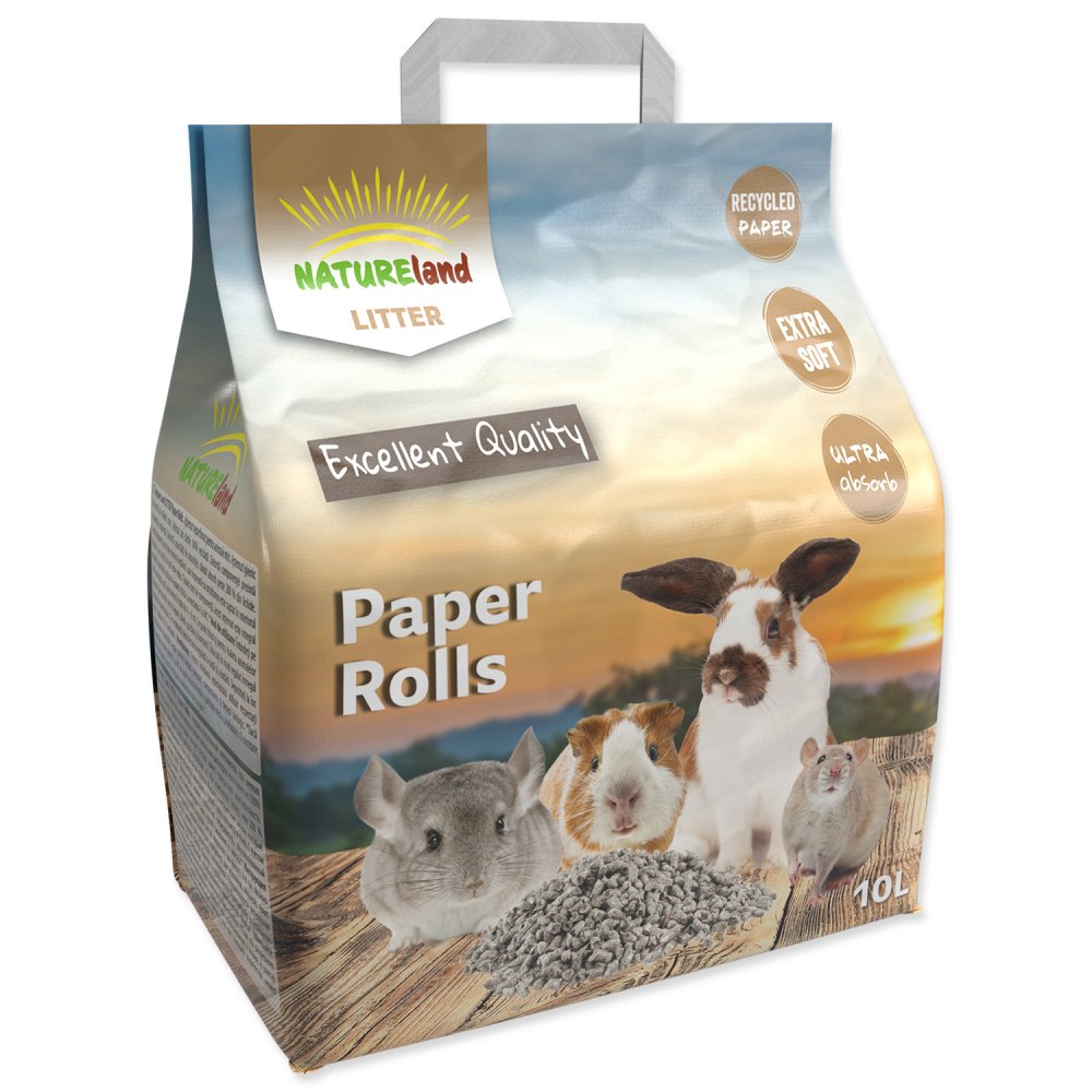 Podestýlka Nature Land Paper Rolls 10l