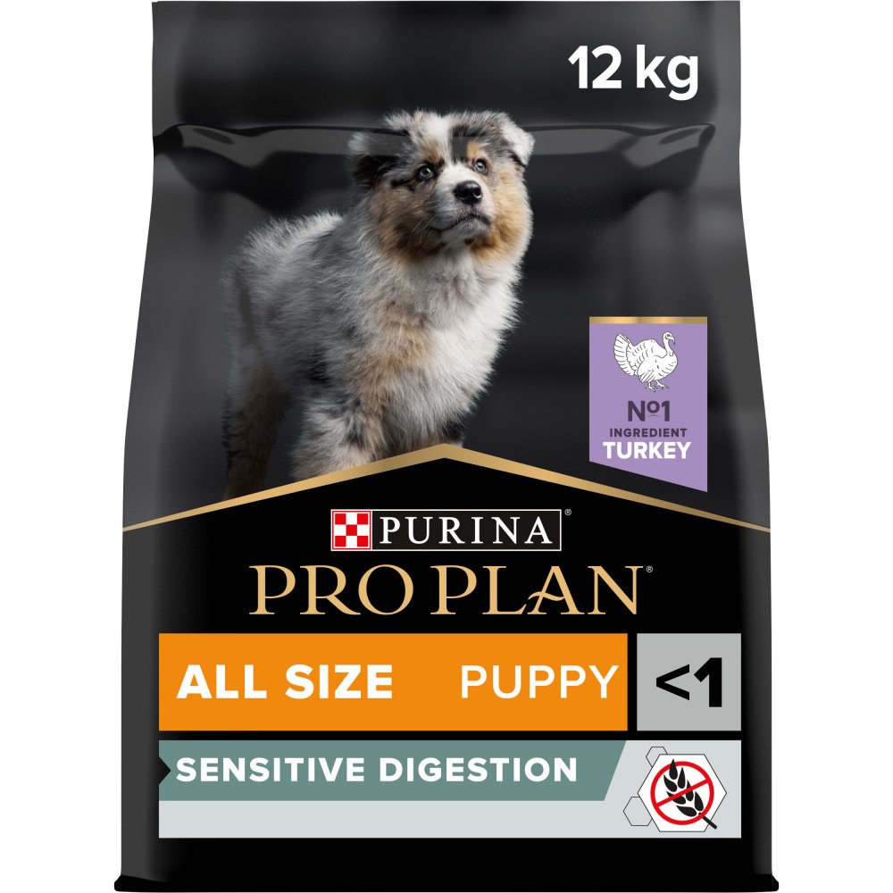 Pro Plan All Sizes Puppy Sensitive Digestion Grain Free Turkey 12kg