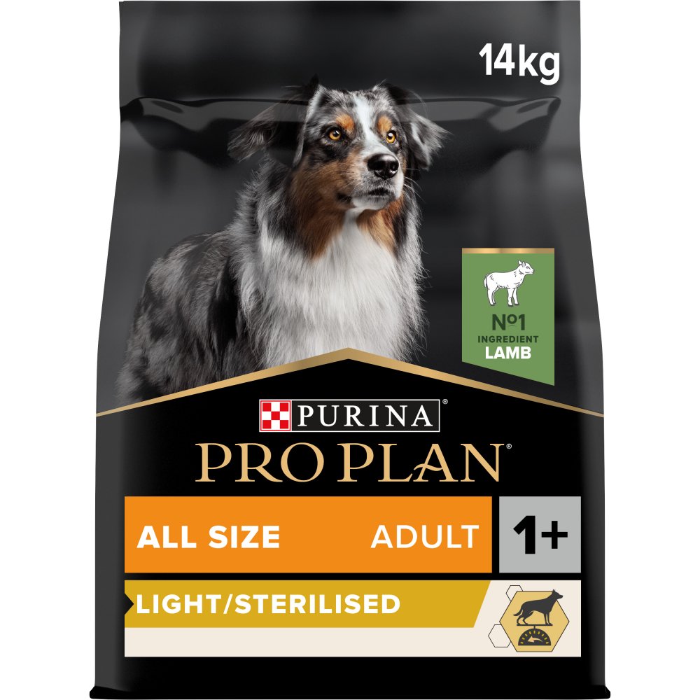Pro Plan Dog Adult All Sizes Light/Sterilised Lamb 14kg