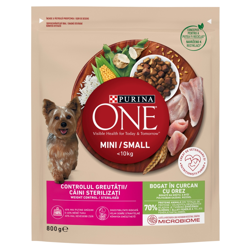 Purina One Dog Adult Mini/Small Weight Control 8x800g