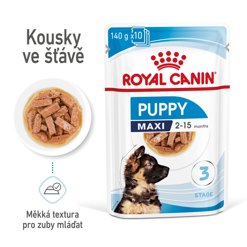 Royal Canin Maxi Puppy kapsičky 10x140g