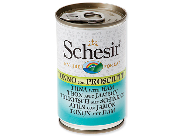 Schesir Cat konzerva tuňák + šunka 140g