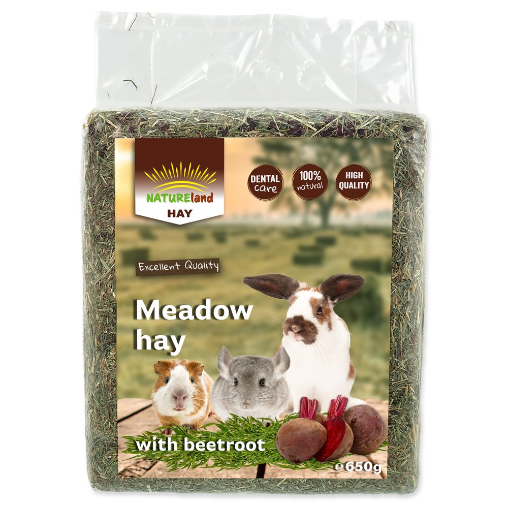 Seno Nature Land Meadow Hay s červenou řepou 0,65kg