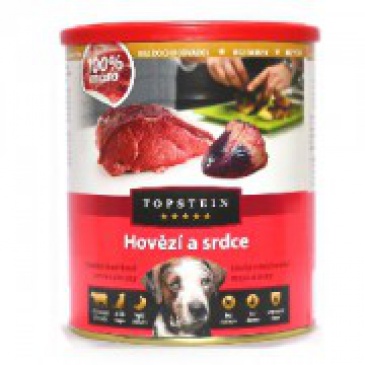 Topstein Hovězí a srdce 800g