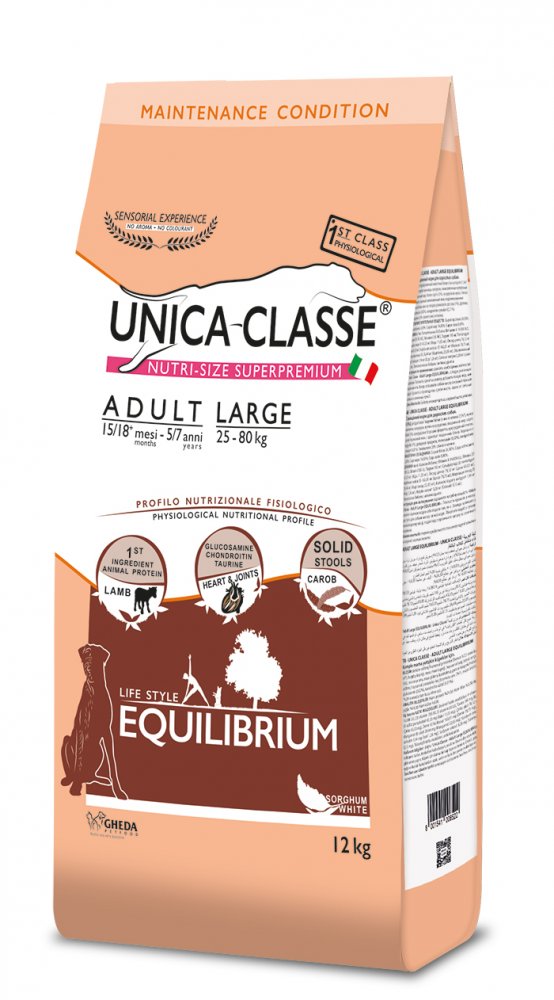 Unica Classe Dog Adult Large Equilibrium Lamb 12kg