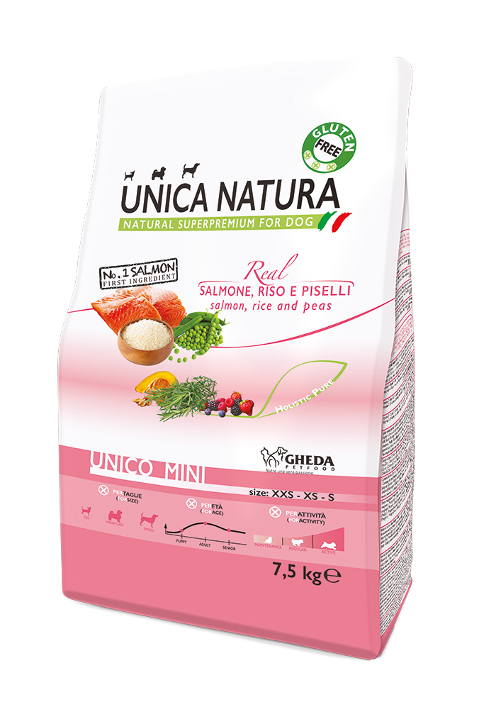 Unica Natura Dog Unico Mini Salmon, rice and potatoes 2,5kg