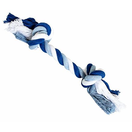 HipHop Uzel bavlněný 2 knoty 20 cm / 55 g tm.modrá, sv.modrá, bílá