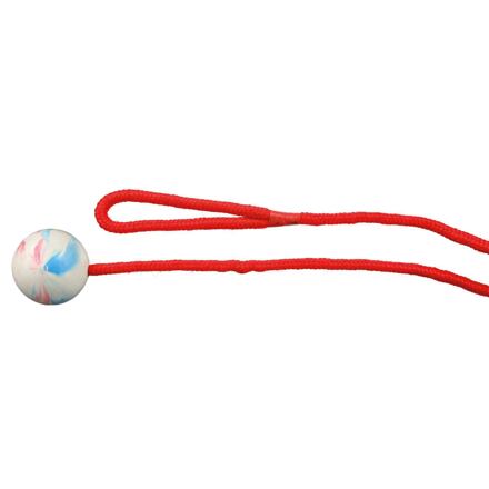 Trixie Vrhací míč z tvrdé gumy na šňůře 5cm/1m