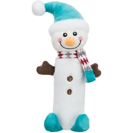 Trixie Xmas Snowman plyšový sněhulák s pet lahví uvnitř 38 cm