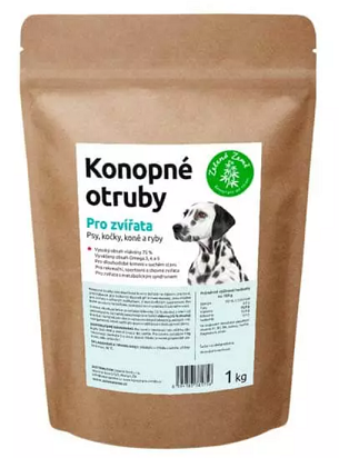 Zelená Země Konopné otruby 1kg