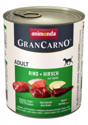 Gran Carno Adult konzerva Hovězí + jelení maso s jablky