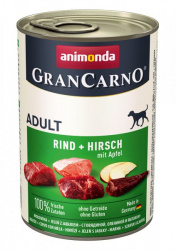 Gran Carno Adult konzerva Hovězí + jelení maso s jablky