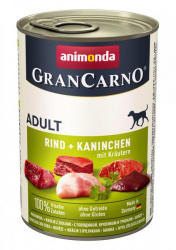 Gran Carno Adult konzerva Hovězí + králík a bylinky
