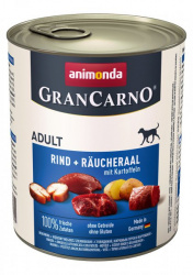 Gran Carno Adult konzerva Hovězí + uzený úhoř + brambory