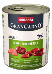 Gran Carno Adult Original konzerva Hovězí + kachní srdce
