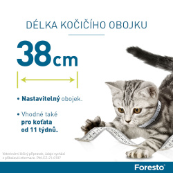 Foresto obojek 38cm pro malé psy a kočky