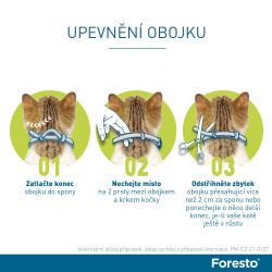 Foresto obojek 38cm pro malé psy a kočky