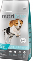 Nutrilove Dog Junior fresh S&M kuřecí 