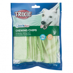 Trixie Denta Fun žvýkací chipsy se spirulinou 100g