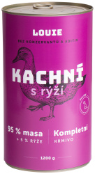 LOUIE Dog konzerva Kachní s rýží_new