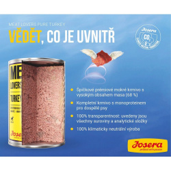 Josera Dog Konzerva Meat Lovers Pure Turkey 400g