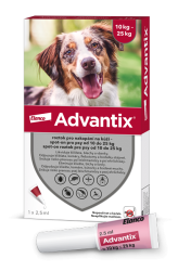Advantix pro psy spot-on od 10kg do 25kg 1x2,5ml