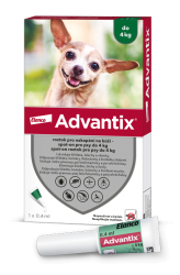 Advantix pro psy spot-on do 4kg 1x0.4ml