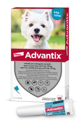 Advantix pro psy spot-on od 4kg do 10kg 1x1ml