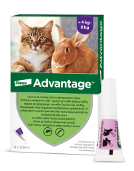 Advantage 80 10% 4x0,8ml Cat nad 4kg