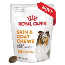 Royal Canin Skin & Coat Adult Dog Supplemen...