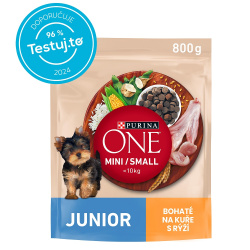 Purina One Dog Junior Mini/Small Kuřecí s rýží 