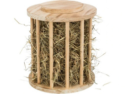 Trixie Dřevěný válec na seno 15x19cm