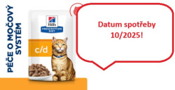 Hill's Feline C/D kapsička salmon 12x85g