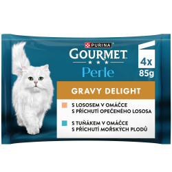 Gourmet Perle Gravy Delight Salmon+Tuna 