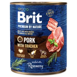 Brit Premium by Nature Dog Konzerva Pork with Trachea 
