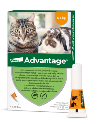 Advantage 40 10% 4x0,4ml Cat 0-4kg