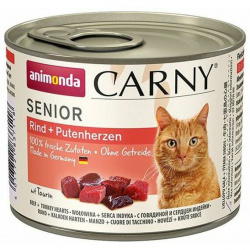 Animonda Cat Carny Senior Hovězí + krůtí srdce