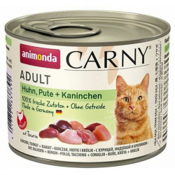 Animonda Cat Carny Adult kuře, krůta + králík 
