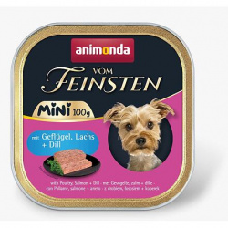 Animonda Dog Paštika Mini - drůbeží, losos, kopr 