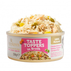 Applaws konzerva Dog Taste Toppers ve vývaru Kuře s lososem156g