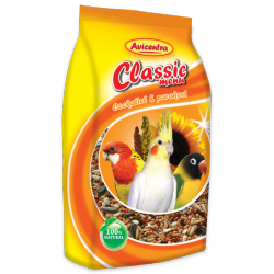 Avicentra Classic menu Malý a střední papoušek 1kg