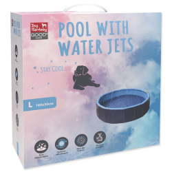 Bazének Dog Fantasy s vodními tryskami L 160x30cm