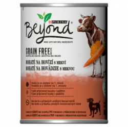 BEYOND Grain Free Dog konzerva s hovězím a mrkví 