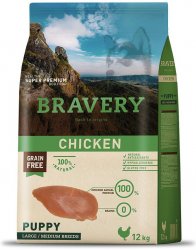 Bravery Dog Puppy L/M Chicken 