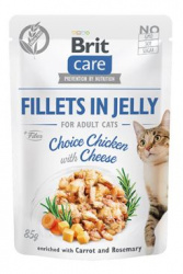 Brit Care Cat Fillets in Jelly Chicken&Cheese 