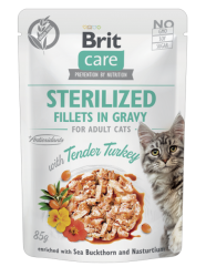 Brit Care Cat kapsička Fillets in Gravy Sterili...