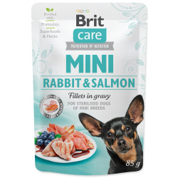 Brit Care Dog Mini Kapsička Rabbit & Salmon Fillets in Gravy 85g