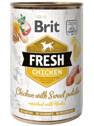 Brit Fresh Dog konzerva Chicken with Sweet Potato_new