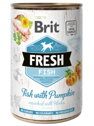 Brit Fresh Dog konzerva Fish with Pumpkin_new